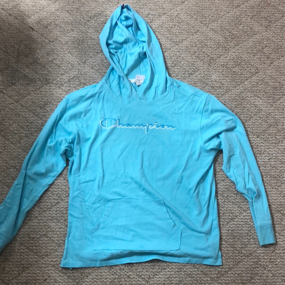 Champion long sleeve hoodie size L